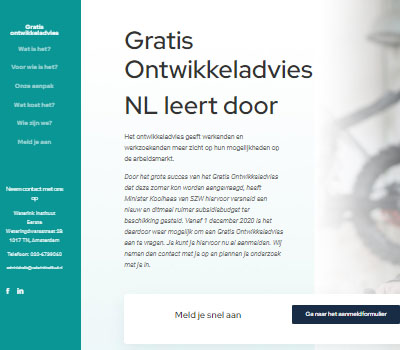 Campagne website Nederland leert door