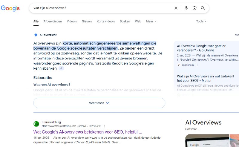 ai-overviews Ai samenvattingen